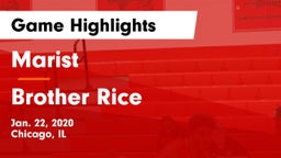 Marist  vs Brother Rice  Game Highlights - Jan. 22, 2020