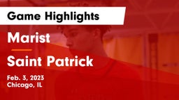 Marist  vs Saint Patrick  Game Highlights - Feb. 3, 2023