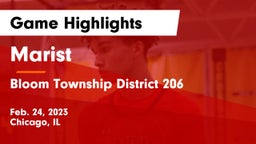 Marist  vs Bloom Township  District 206 Game Highlights - Feb. 24, 2023
