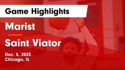 Marist  vs Saint Viator  Game Highlights - Dec. 5, 2023