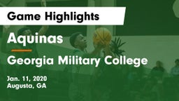 Aquinas  vs Georgia Military College  Game Highlights - Jan. 11, 2020