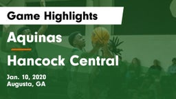 Aquinas  vs Hancock Central  Game Highlights - Jan. 10, 2020