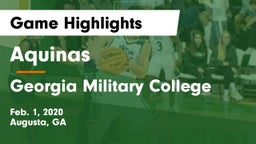 Aquinas  vs Georgia Military College  Game Highlights - Feb. 1, 2020