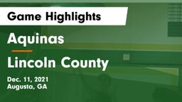 Aquinas  vs Lincoln County  Game Highlights - Dec. 11, 2021