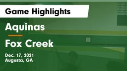 Aquinas  vs Fox Creek  Game Highlights - Dec. 17, 2021