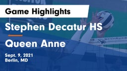 Stephen Decatur HS vs Queen Anne  Game Highlights - Sept. 9, 2021