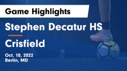 Stephen Decatur HS vs Crisfield Game Highlights - Oct. 10, 2022