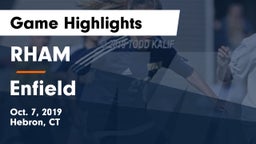 RHAM  vs Enfield  Game Highlights - Oct. 7, 2019