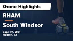 RHAM  vs South Windsor  Game Highlights - Sept. 27, 2021