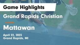 Grand Rapids Christian  vs Mattawan  Game Highlights - April 22, 2023