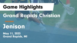 Grand Rapids Christian  vs Jenison   Game Highlights - May 11, 2023