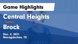 Central Heights  vs Brock  Game Highlights - Dec. 4, 2021