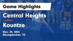 Central Heights  vs Kountze  Game Highlights - Nov. 20, 2023