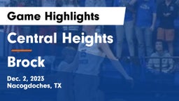 Central Heights  vs Brock Game Highlights - Dec. 2, 2023