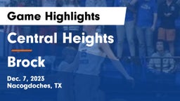 Central Heights  vs Brock  Game Highlights - Dec. 7, 2023