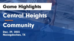 Central Heights  vs Community  Game Highlights - Dec. 29, 2023