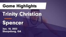 Trinity Christian  vs Spencer  Game Highlights - Jan. 18, 2022