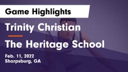Trinity Christian  vs The Heritage School Game Highlights - Feb. 11, 2022