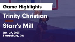 Trinity Christian  vs Starr's Mill  Game Highlights - Jan. 27, 2023