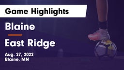 Blaine  vs East Ridge  Game Highlights - Aug. 27, 2022