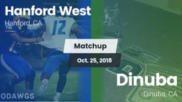 Matchup: Hanford West High vs. Dinuba  2018
