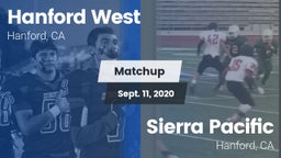 Matchup: Hanford West High vs. Sierra Pacific  2020