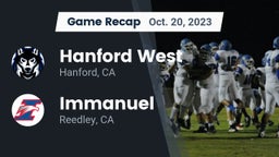 Recap: Hanford West  vs. Immanuel  2023