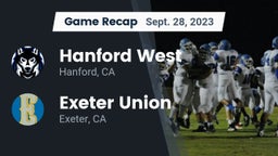 Recap: Hanford West  vs. Exeter Union  2023