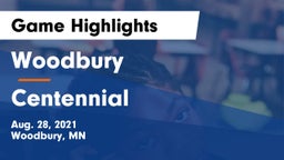 Woodbury  vs Centennial  Game Highlights - Aug. 28, 2021
