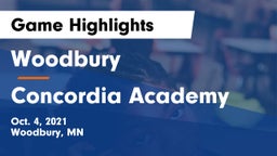 Woodbury  vs Concordia Academy Game Highlights - Oct. 4, 2021