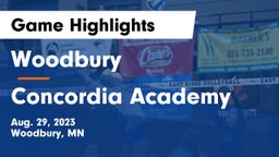 Woodbury  vs Concordia Academy Game Highlights - Aug. 29, 2023