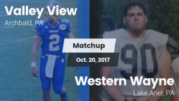 Matchup: Valley View  vs. Western Wayne  2017