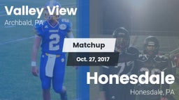 Matchup: Valley View  vs. Honesdale  2017