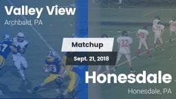 Matchup: Valley View  vs. Honesdale  2018