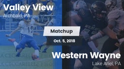 Matchup: Valley View  vs. Western Wayne  2018