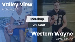 Matchup: Valley View  vs. Western Wayne  2019