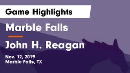 Marble Falls  vs John H. Reagan  Game Highlights - Nov. 12, 2019