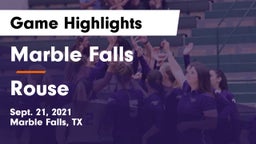 Marble Falls  vs Rouse  Game Highlights - Sept. 21, 2021