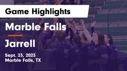 Marble Falls  vs Jarrell  Game Highlights - Sept. 23, 2023