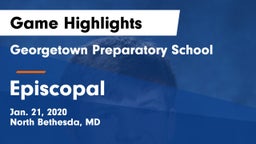 Georgetown Preparatory School vs Episcopal  Game Highlights - Jan. 21, 2020