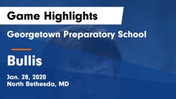 Georgetown Preparatory School vs Bullis  Game Highlights - Jan. 28, 2020