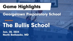 Georgetown Preparatory School vs The Bullis School Game Highlights - Jan. 28, 2024