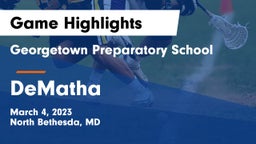 Georgetown Preparatory School vs DeMatha  Game Highlights - March 4, 2023
