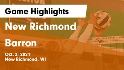 New Richmond  vs Barron  Game Highlights - Oct. 2, 2021