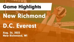 New Richmond  vs D.C. Everest  Game Highlights - Aug. 26, 2022