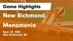 New Richmond  vs Menomonie  Game Highlights - Sept. 22, 2022
