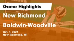 New Richmond  vs Baldwin-Woodville  Game Highlights - Oct. 1, 2022
