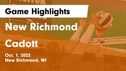 New Richmond  vs Cadott  Game Highlights - Oct. 1, 2022