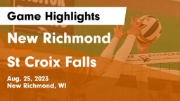 New Richmond  vs St Croix Falls Game Highlights - Aug. 25, 2023