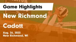 New Richmond  vs Cadott  Game Highlights - Aug. 26, 2023